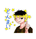 【創作】男性キャラしかいないスタンプ（個別スタンプ：37）