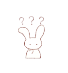 ゆるうさぎのスタンプ（個別スタンプ：24）