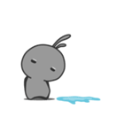 rabbit staring - rain（個別スタンプ：1）