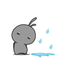 rabbit staring - rain（個別スタンプ：2）