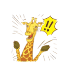Jinjin Happy Giraffe（個別スタンプ：3）