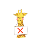 Jinjin Happy Giraffe（個別スタンプ：8）