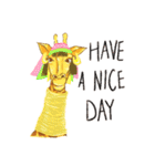 Jinjin Happy Giraffe（個別スタンプ：24）