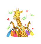 Jinjin Happy Giraffe（個別スタンプ：33）
