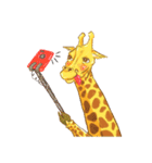Jinjin Happy Giraffe（個別スタンプ：39）