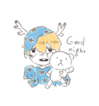 a boy with antlers（個別スタンプ：5）