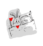 Rabbit and the moon（個別スタンプ：6）