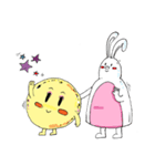Rabbit and the moon（個別スタンプ：7）