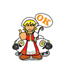 メリーさんとかわいい羊ちゃん達（個別スタンプ：3）