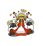 メリーさんとかわいい羊ちゃん達（個別スタンプ：9）