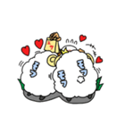 メリーさんとかわいい羊ちゃん達（個別スタンプ：15）