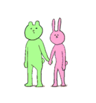 カラフルなクマとウサギ《よく使う言葉》（個別スタンプ：39）