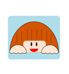 落ち着き女子まる子（個別スタンプ：1）