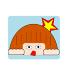 落ち着き女子まる子（個別スタンプ：2）