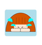 落ち着き女子まる子（個別スタンプ：6）