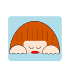落ち着き女子まる子（個別スタンプ：7）
