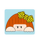 落ち着き女子まる子（個別スタンプ：9）