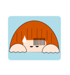落ち着き女子まる子（個別スタンプ：12）
