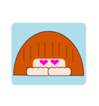 落ち着き女子まる子（個別スタンプ：21）