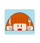 落ち着き女子まる子（個別スタンプ：23）