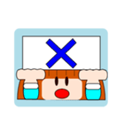 落ち着き女子まる子（個別スタンプ：34）