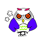 カラフルフクロウ（個別スタンプ：1）