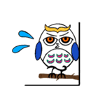 カラフルフクロウ（個別スタンプ：8）