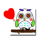 カラフルフクロウ（個別スタンプ：11）