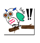 カラフルフクロウ（個別スタンプ：12）