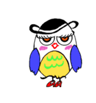 カラフルフクロウ（個別スタンプ：21）