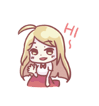 Is a cute girl（個別スタンプ：4）