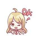 Is a cute girl（個別スタンプ：6）