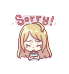 Is a cute girl（個別スタンプ：7）