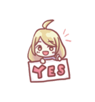 Is a cute girl（個別スタンプ：28）
