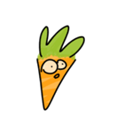 Funny Carrot face - smiley love emoji（個別スタンプ：12）