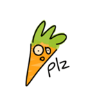 Funny Carrot face - smiley love emoji（個別スタンプ：13）