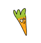 Funny Carrot face - smiley love emoji（個別スタンプ：19）