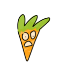 Funny Carrot face - smiley love emoji（個別スタンプ：21）