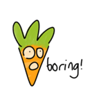 Funny Carrot face - smiley love emoji（個別スタンプ：28）