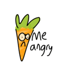 Funny Carrot face - smiley love emoji（個別スタンプ：30）