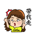 Brave adventure backpacker girl,Tiffany（個別スタンプ：7）