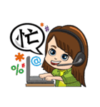 Brave adventure backpacker girl,Tiffany（個別スタンプ：17）