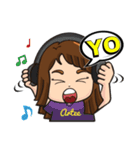 Brave adventure backpacker girl,Tiffany（個別スタンプ：19）