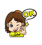Brave adventure backpacker girl,Tiffany（個別スタンプ：20）