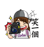 Brave adventure backpacker girl,Tiffany（個別スタンプ：25）