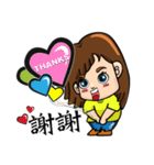 Brave adventure backpacker girl,Tiffany（個別スタンプ：28）