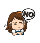 Brave adventure backpacker girl,Tiffany（個別スタンプ：32）