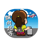 Brave adventure backpacker girl,Tiffany（個別スタンプ：35）