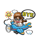 Brave adventure backpacker girl,Tiffany（個別スタンプ：40）