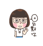 The dot girl sticker（個別スタンプ：1）